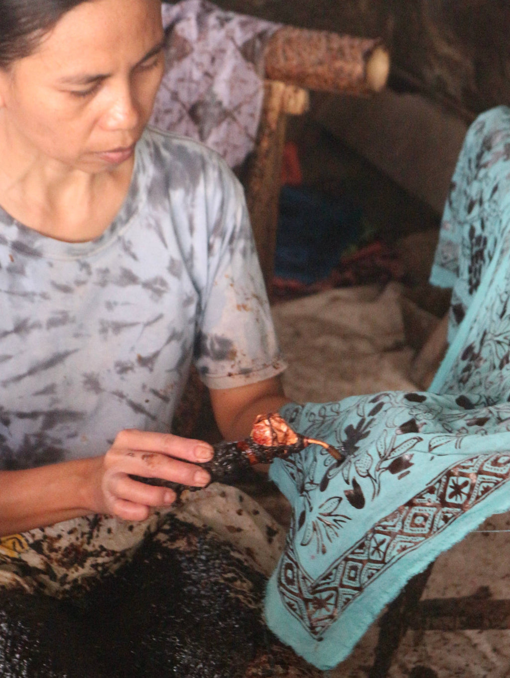 Batik Bandana-Leaf Lovers, Green