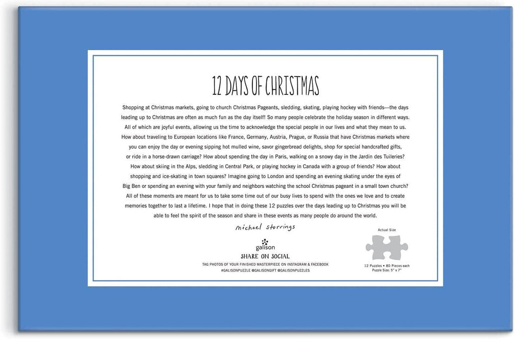 Michael Storrings 12 Days of Christmas Advent Puzzle Calendar