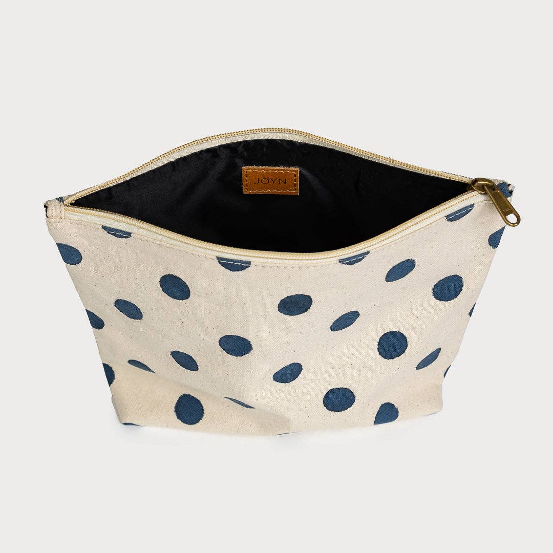 Indigo Dot Large Waterproof Pouch