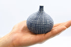 BLUE CONGO TINY S-Handcrafted Porcelain Bud Vase