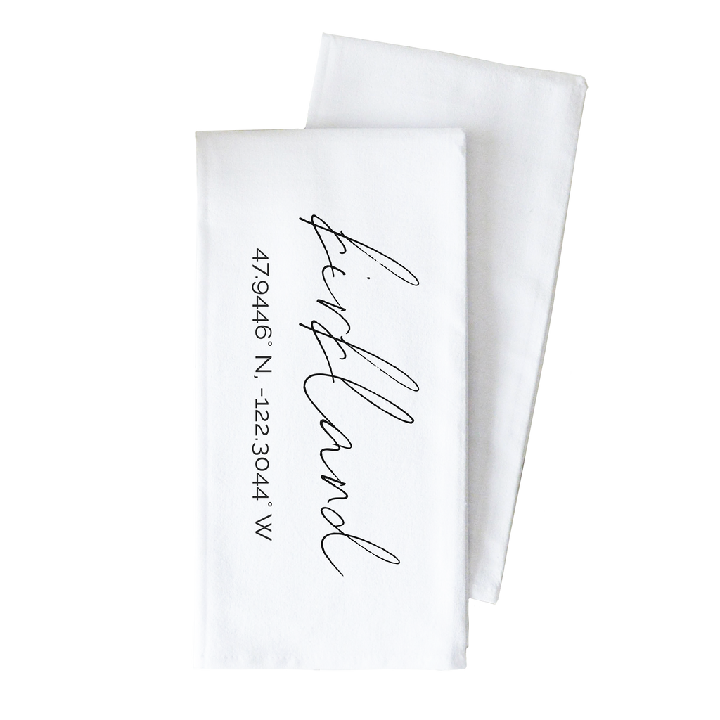 The Berkshires Tea Towel: Natural