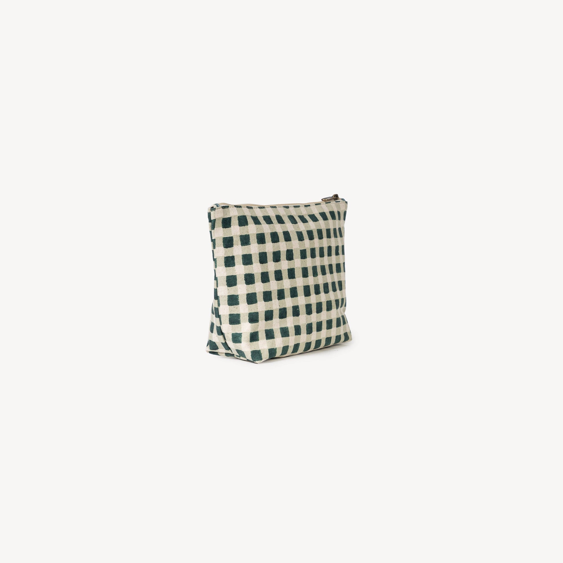 Evergreen Gingham Large Waterproof Pouch
