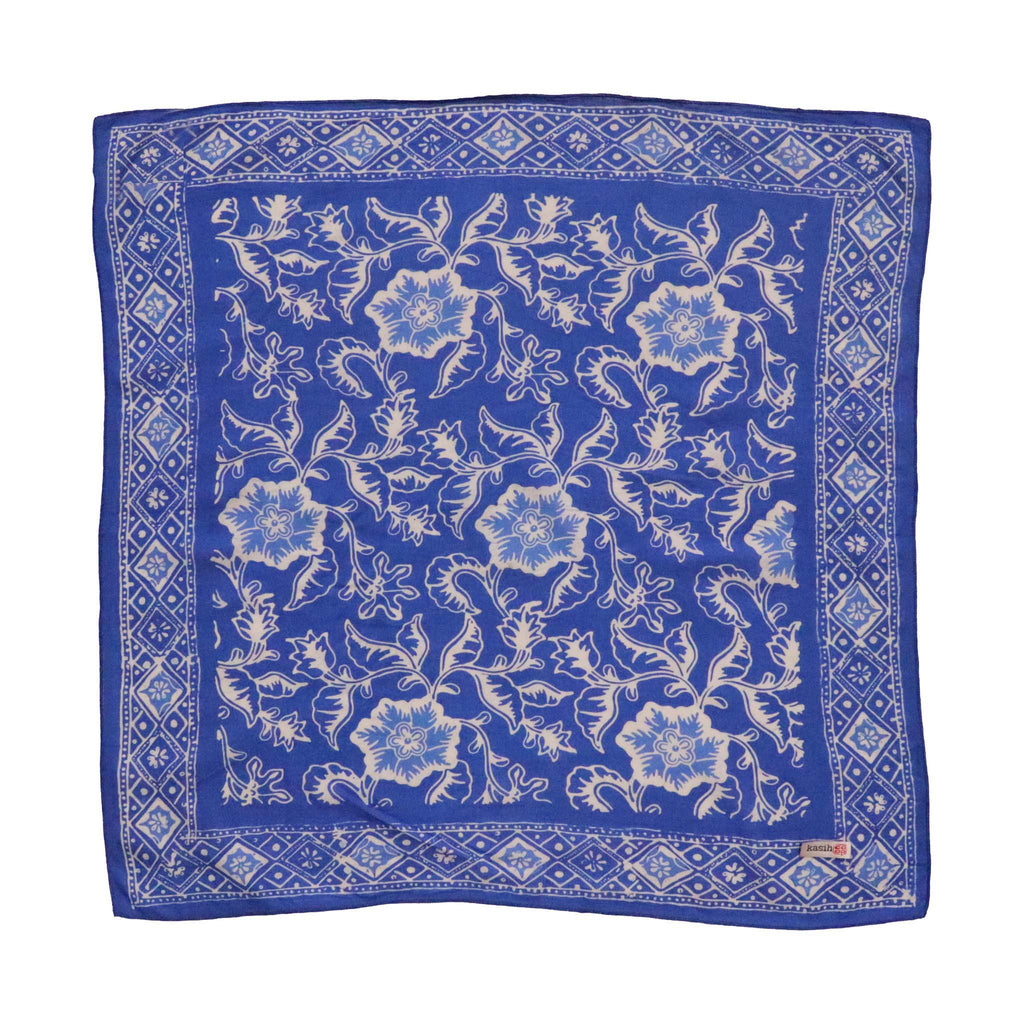 Batik Bandana-Blue Tendril