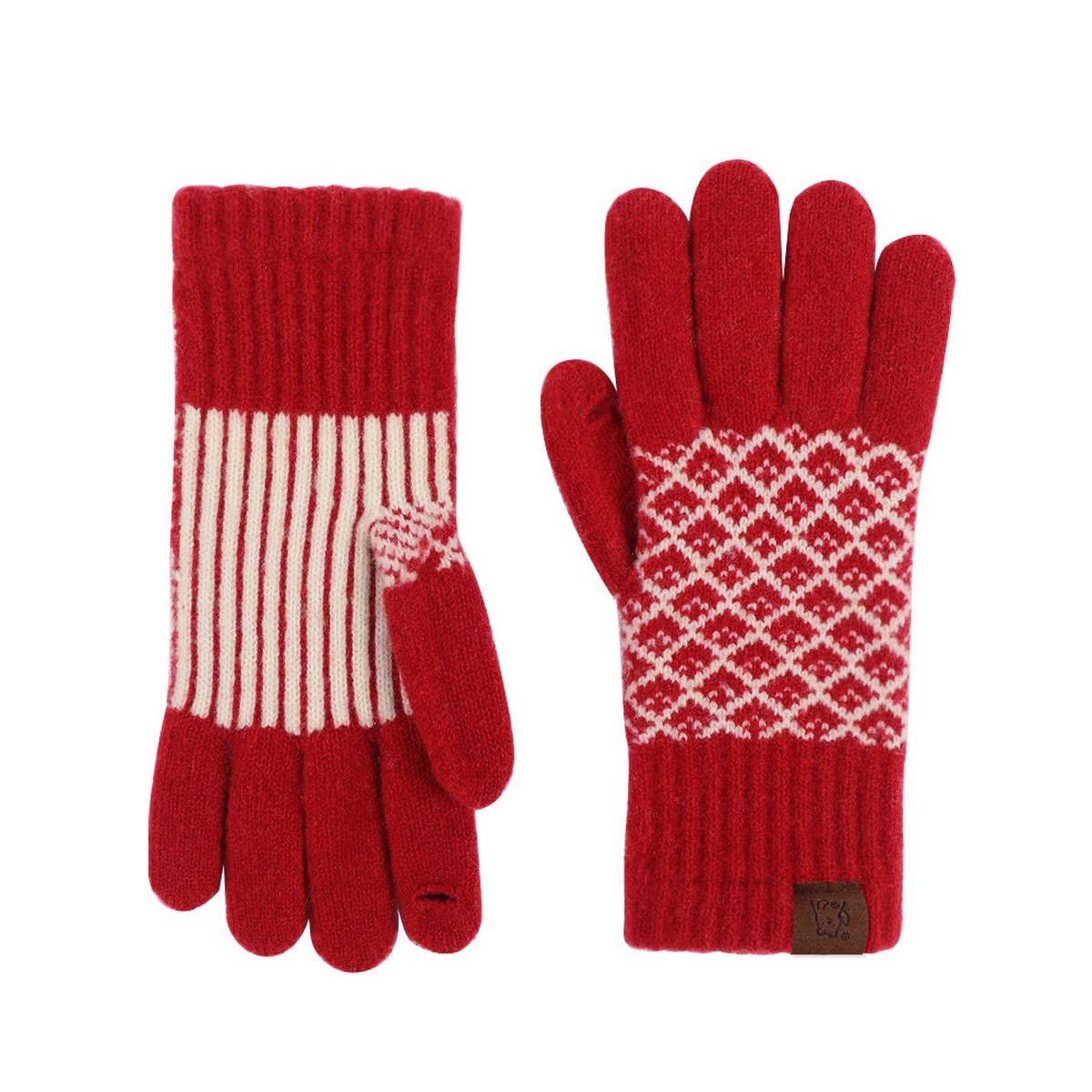 Yellow Knit Gloves – (OS)