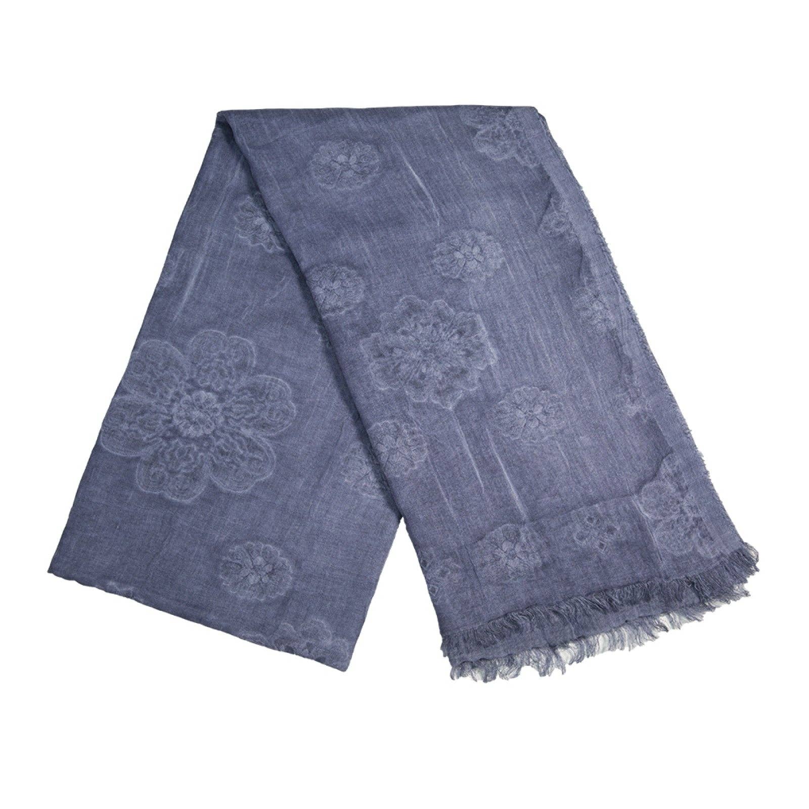 Brown Double Layer Attached Thick Scarves