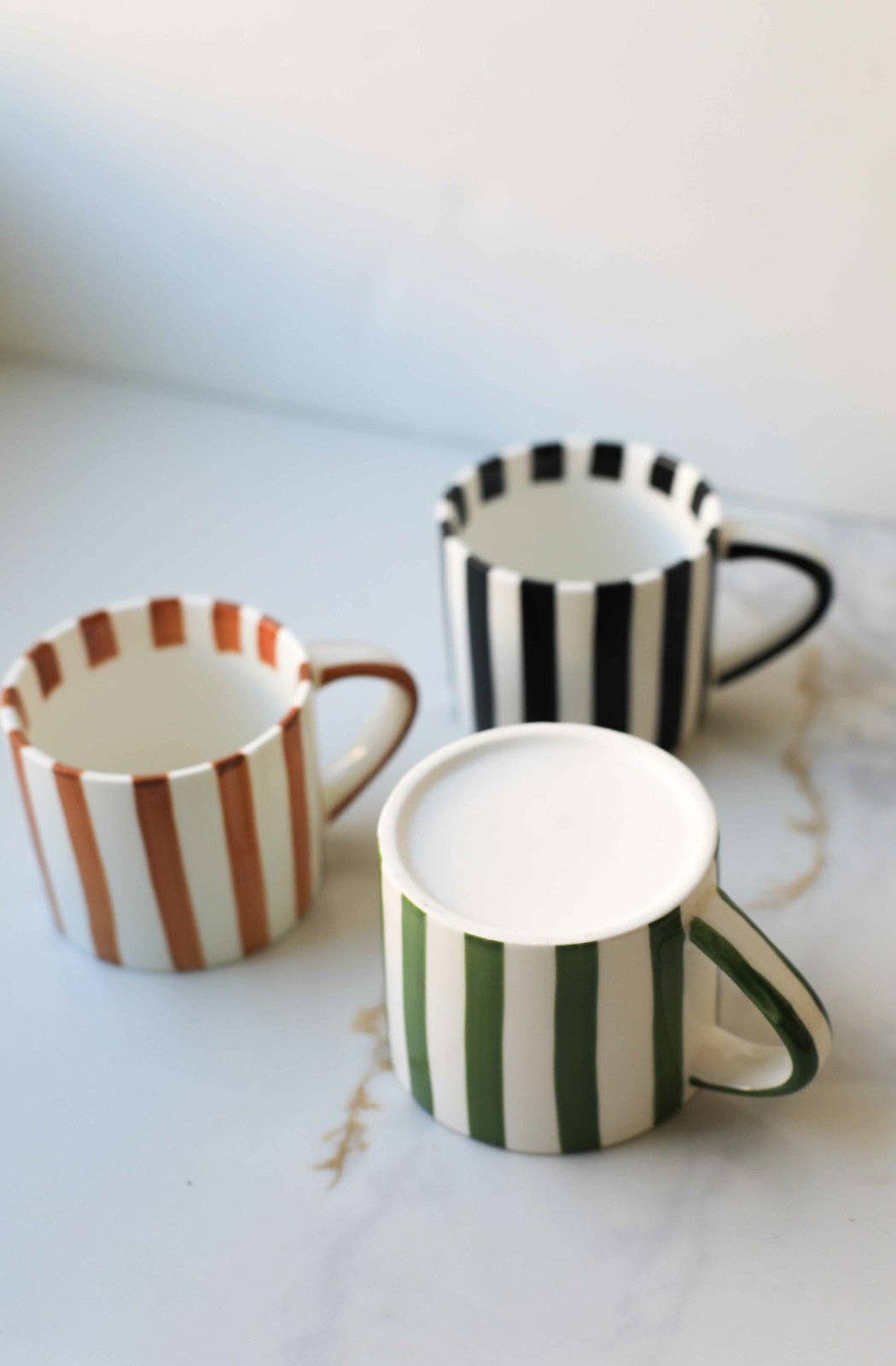 Brown Simple Striped Mug