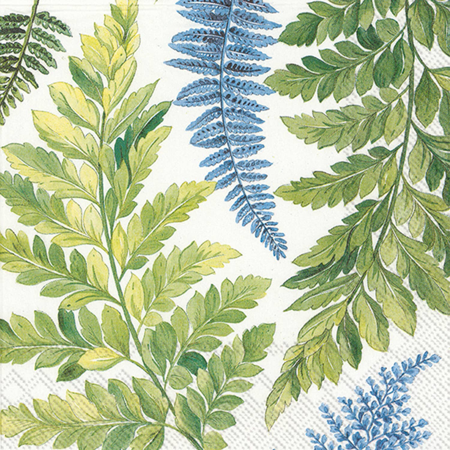 Arwea white blue- Paper Cocktail Napkins