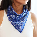 Batik Bandana - Blue White