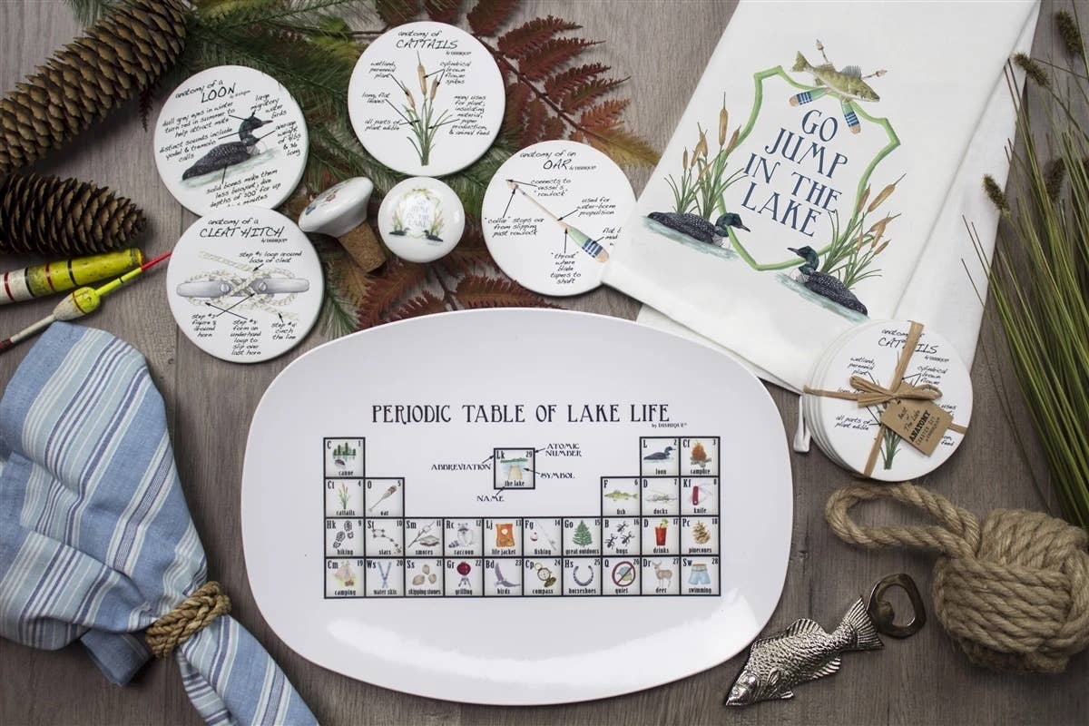 Lake Life Anatomy Coasters