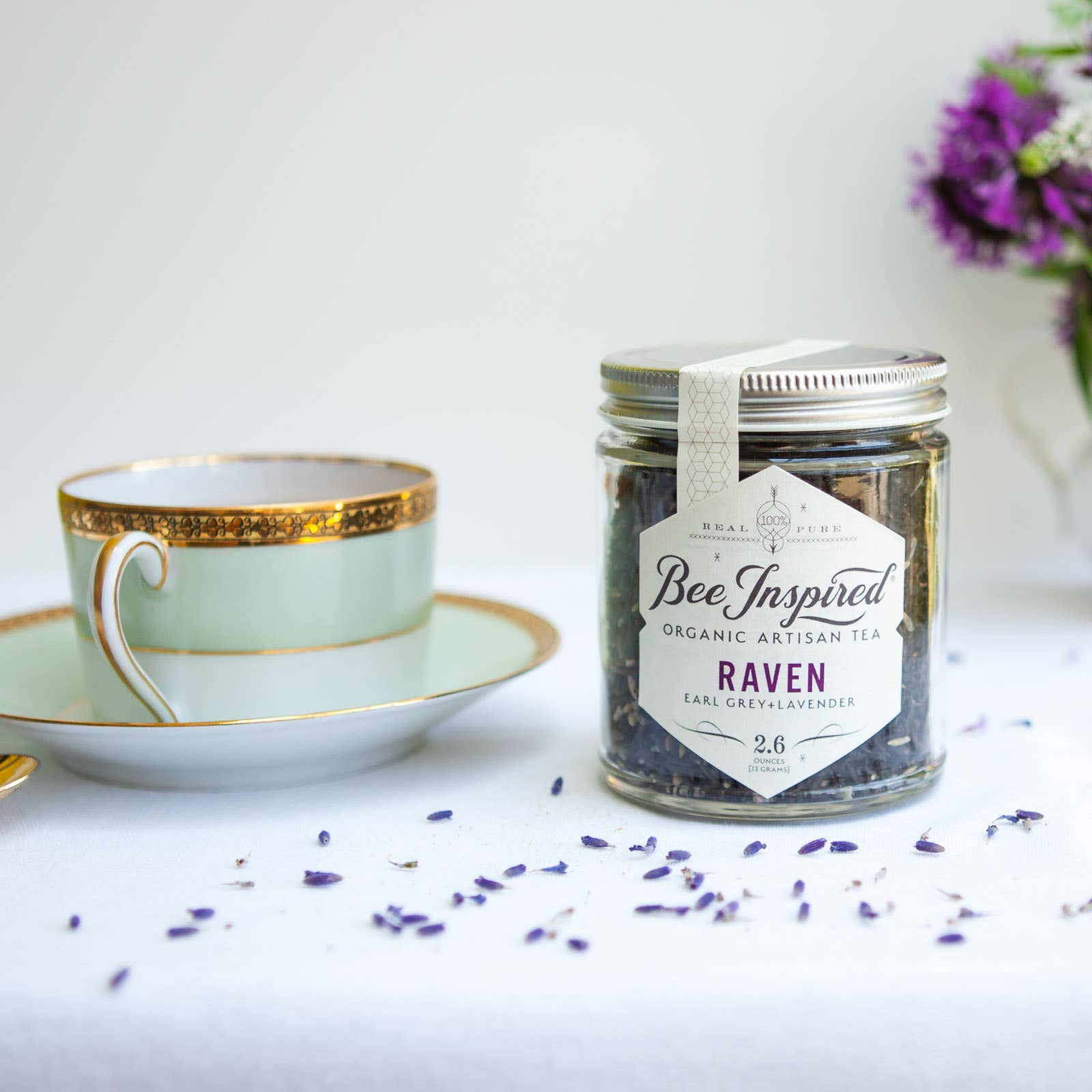 Raven Tea | Energizing Earl Grey + Lavender Tea Bee Inspired
