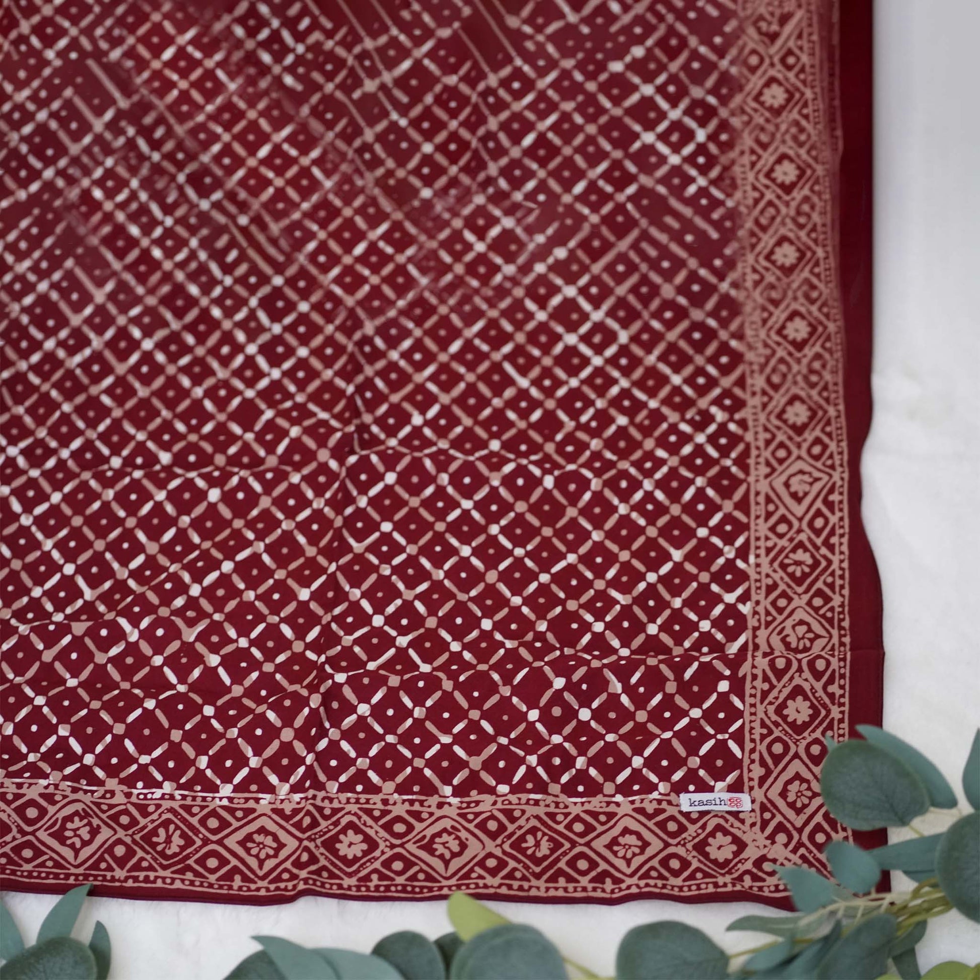 7:52 PMBatik Bandana – Crimson Cross | Red