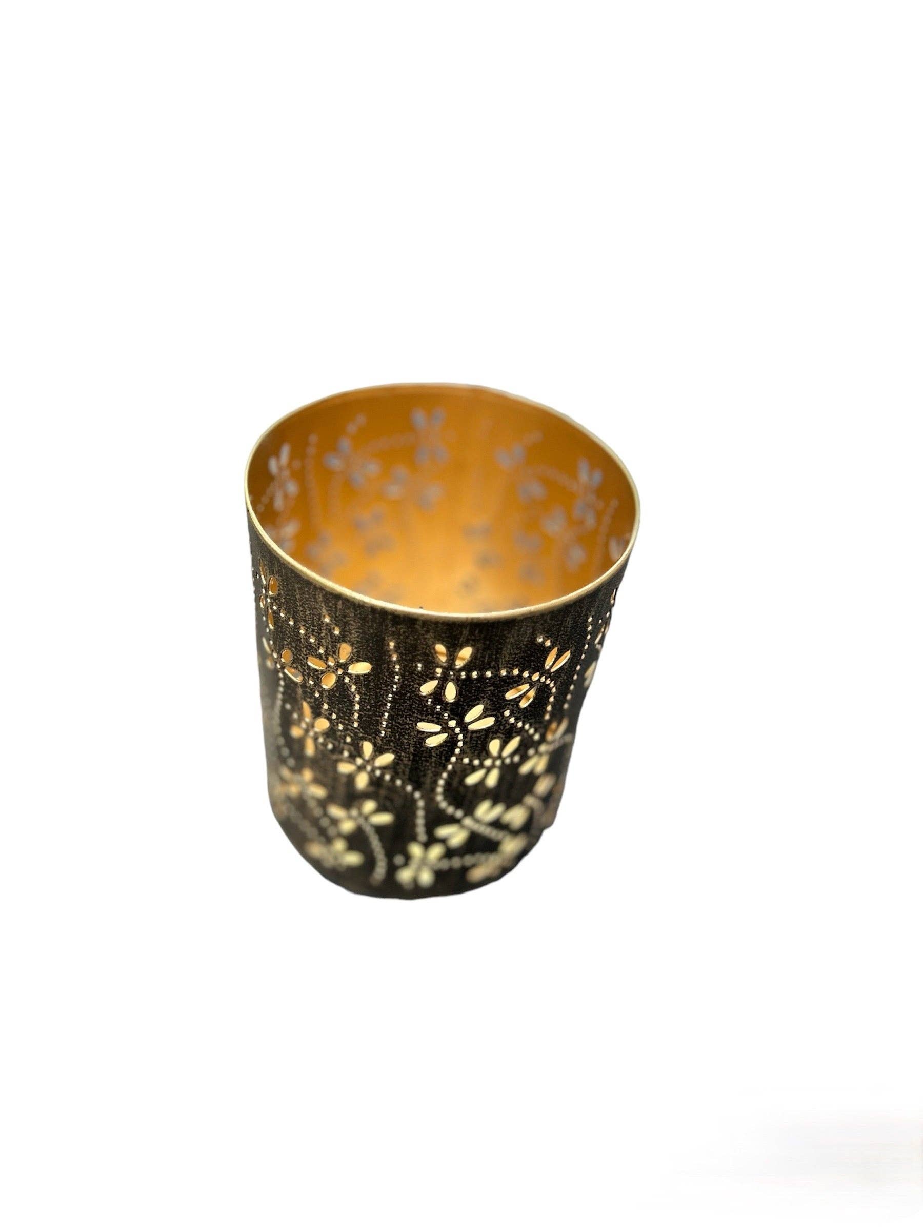 Dragonfly Candle Lantern — Antique Iron
