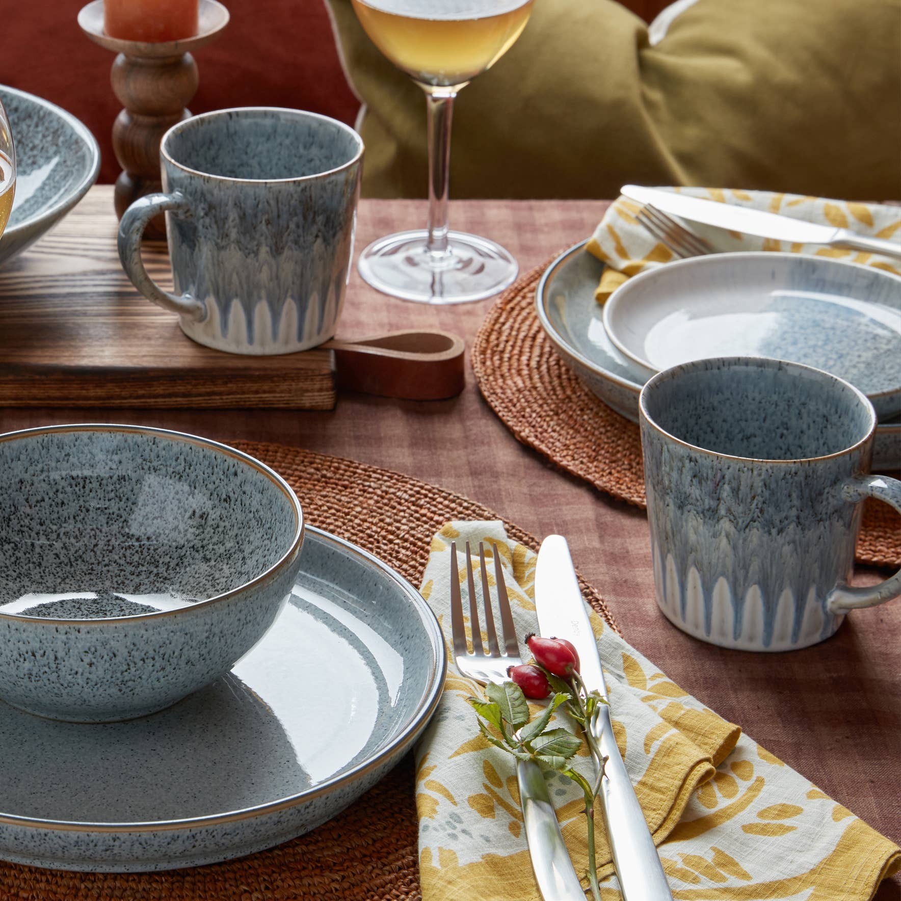 Grey Accent Coffee Mug – Stoneware