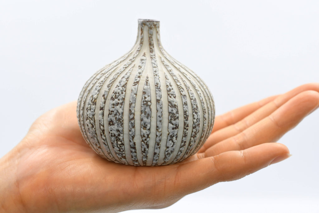 Brown CONGO TINY S W16 - Handcrafted Porcelain Bud Vase