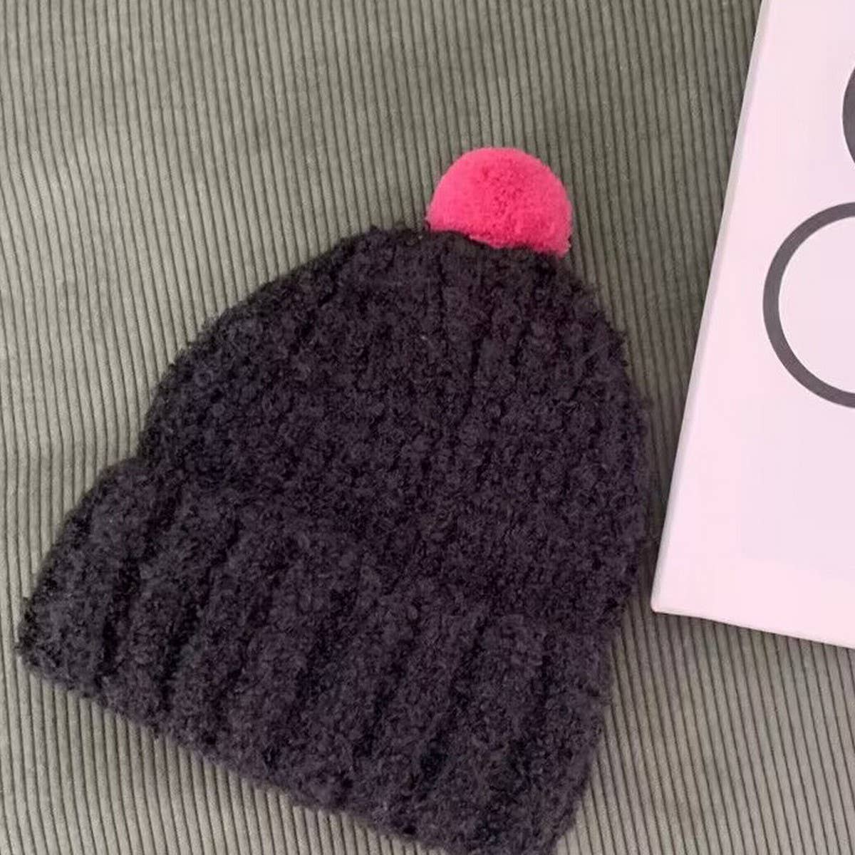 TEALBLUE CHILDREN'S COLORFUL BALL SOFT KNITTED HAT_(OS) 1