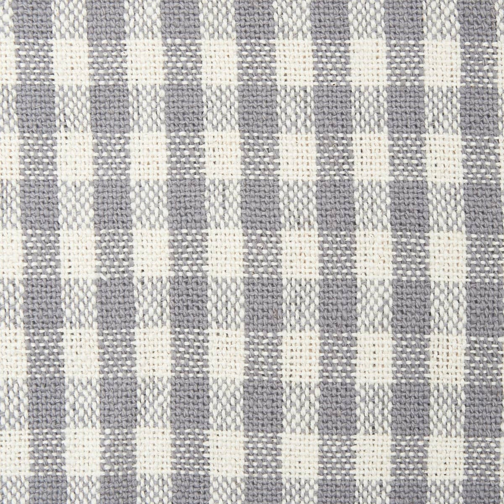 Gray/Natural Gingham Check 50" x 60" Throw Blanket