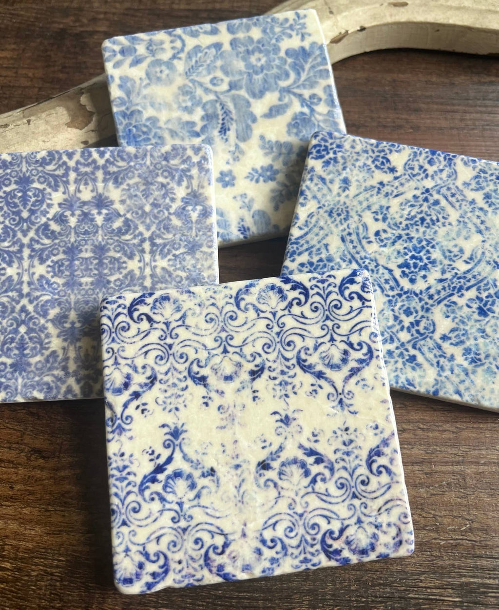Aged Blues Stone Coaster | Single
