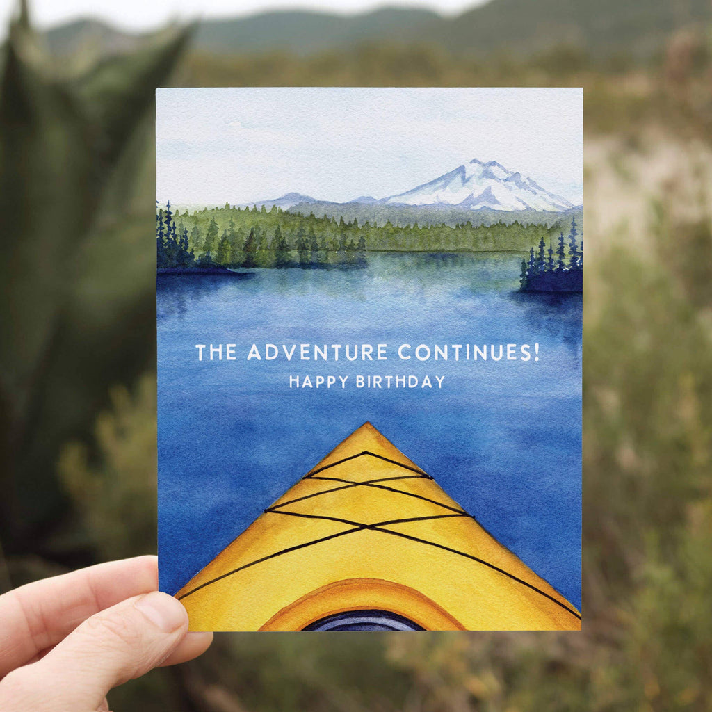 Kayak Birthday Card