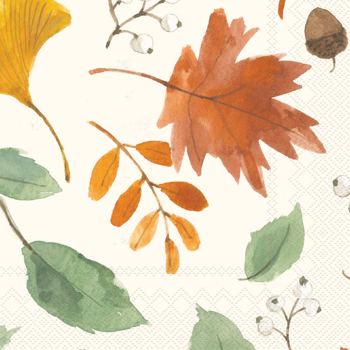 Harvest Leaves Paper Cocktail Napkins — Pack of 20