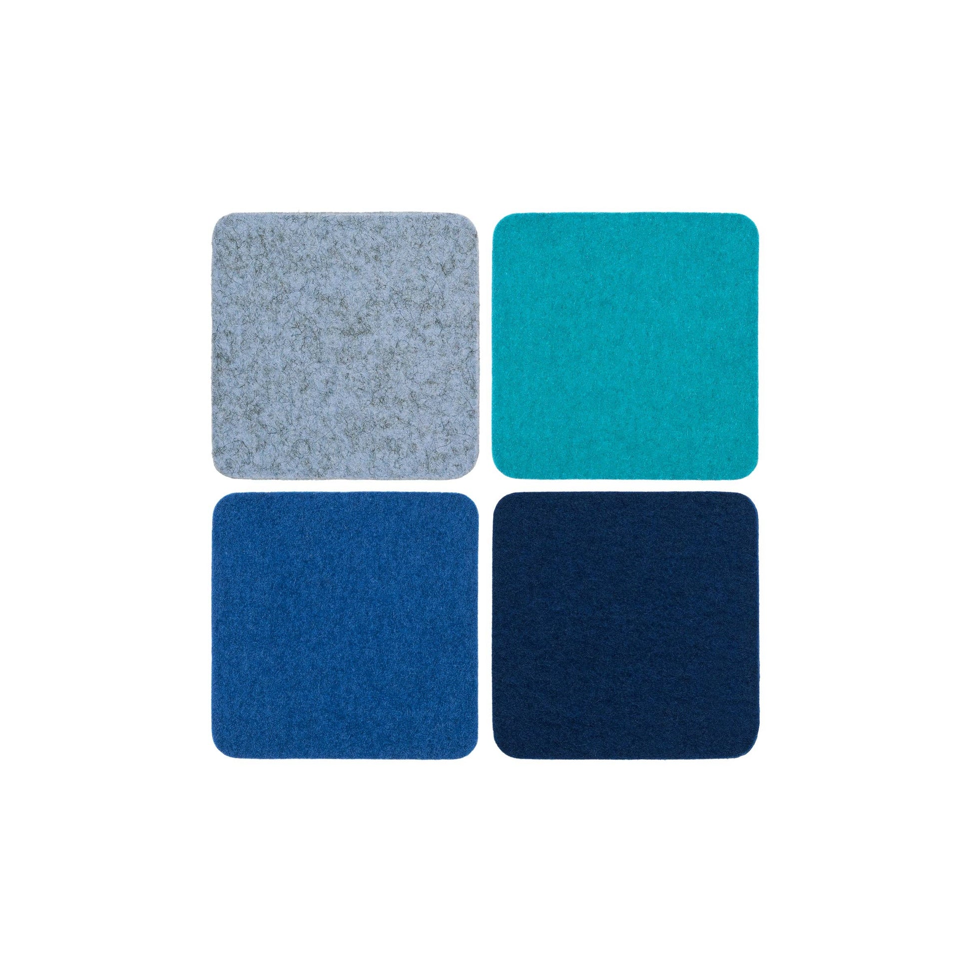 Bierfilzl Merino Wool Square Coaster Ocean: Ocean
