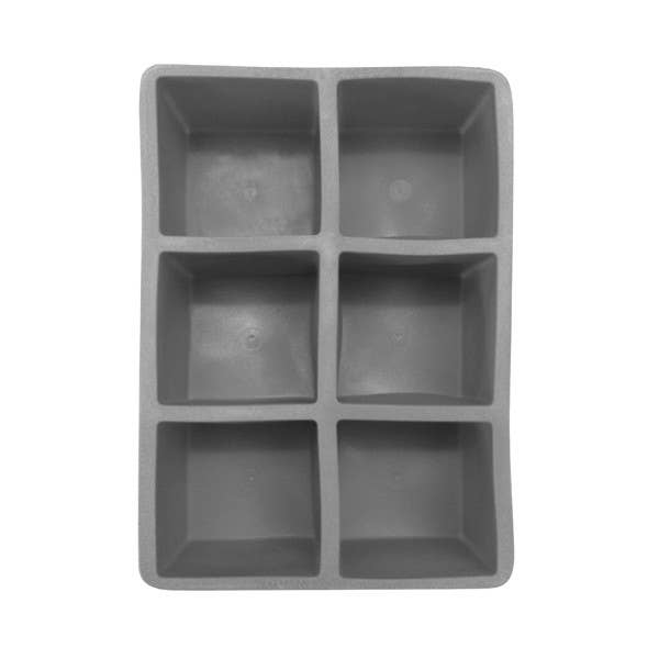 2” Square Ice Cube Tray | Makes 6 Cubes