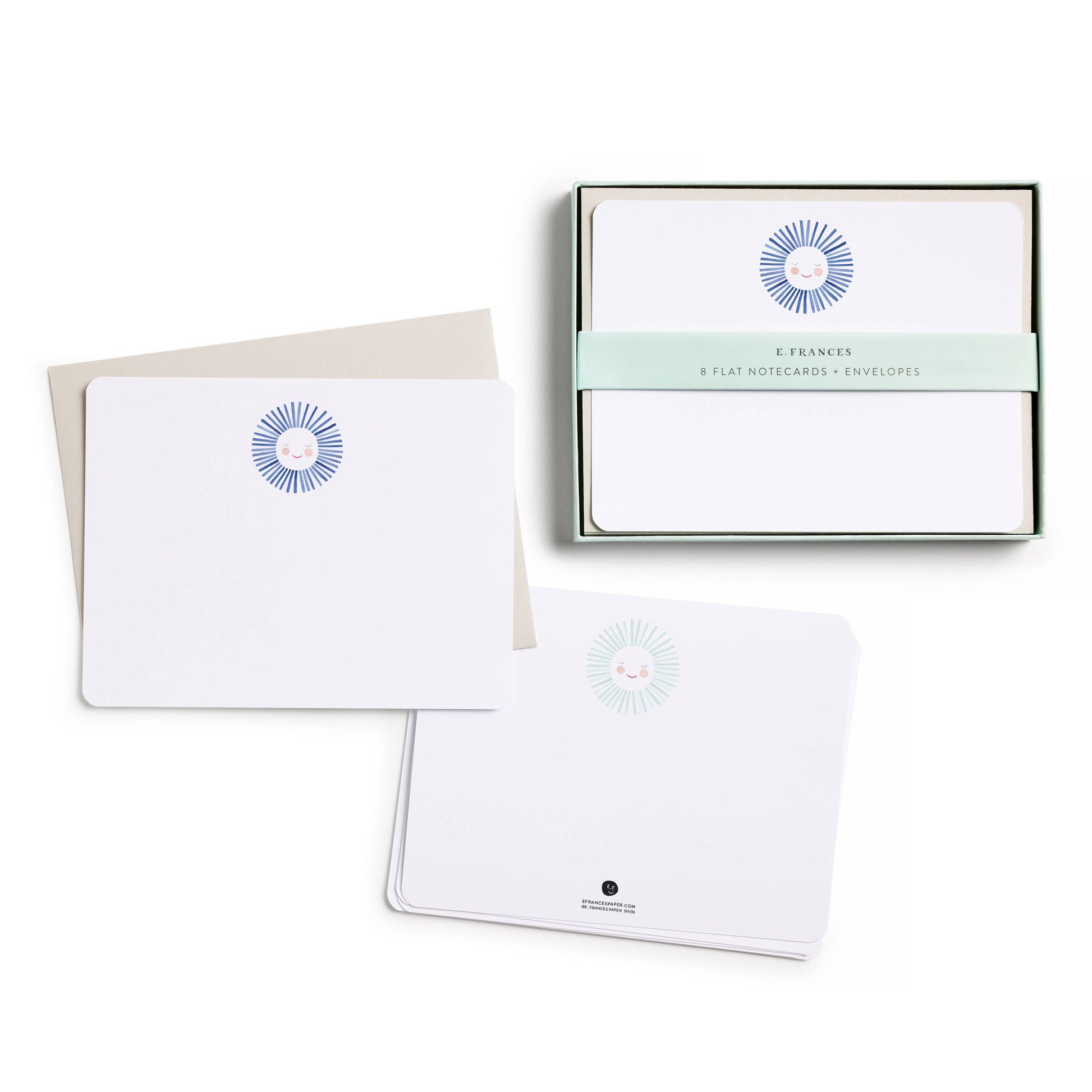 Blue Sunshine Flat Notes (Boxed set of 8 Notecards)
