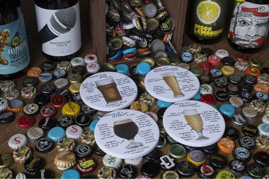 Craft Beer Anatomy Coasters