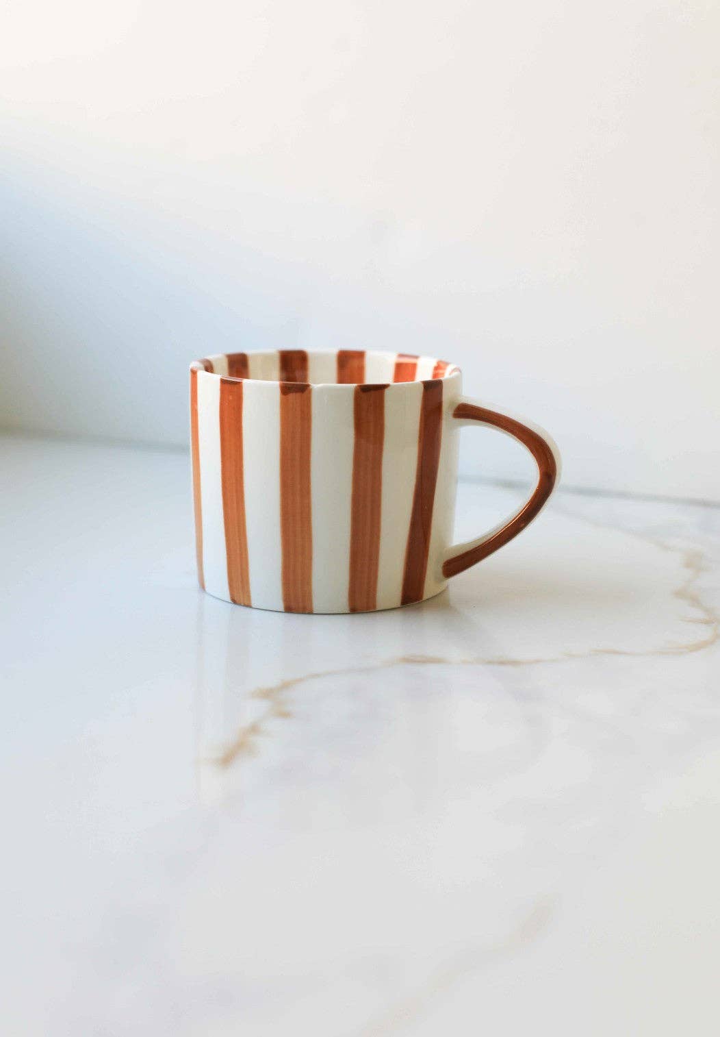 Green Simple Striped Mug