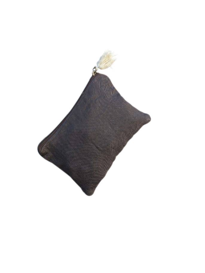 Garden Embroidered Durable Cotton Coin Purse for Women