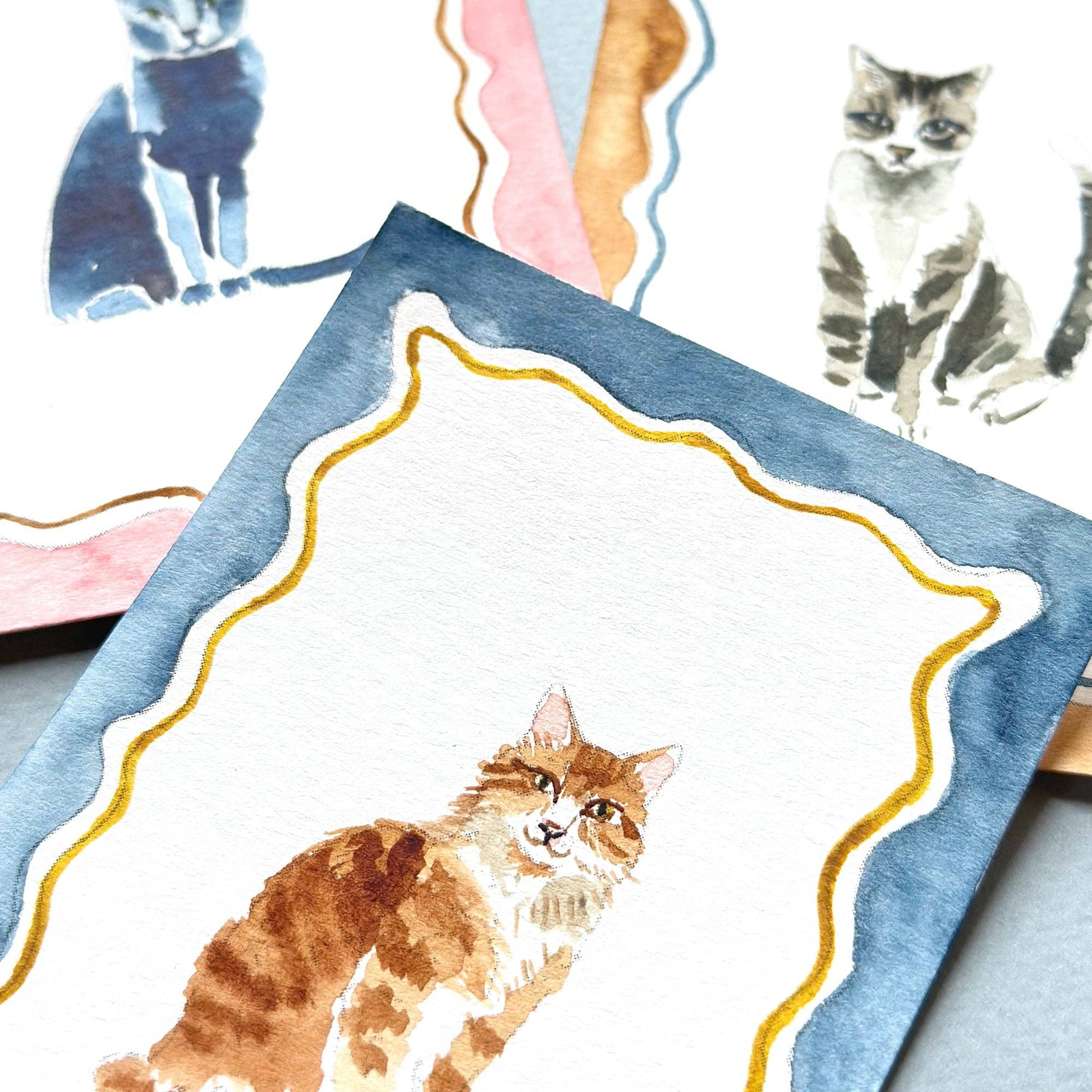 Mini Watercolor Painting Kit — Cats