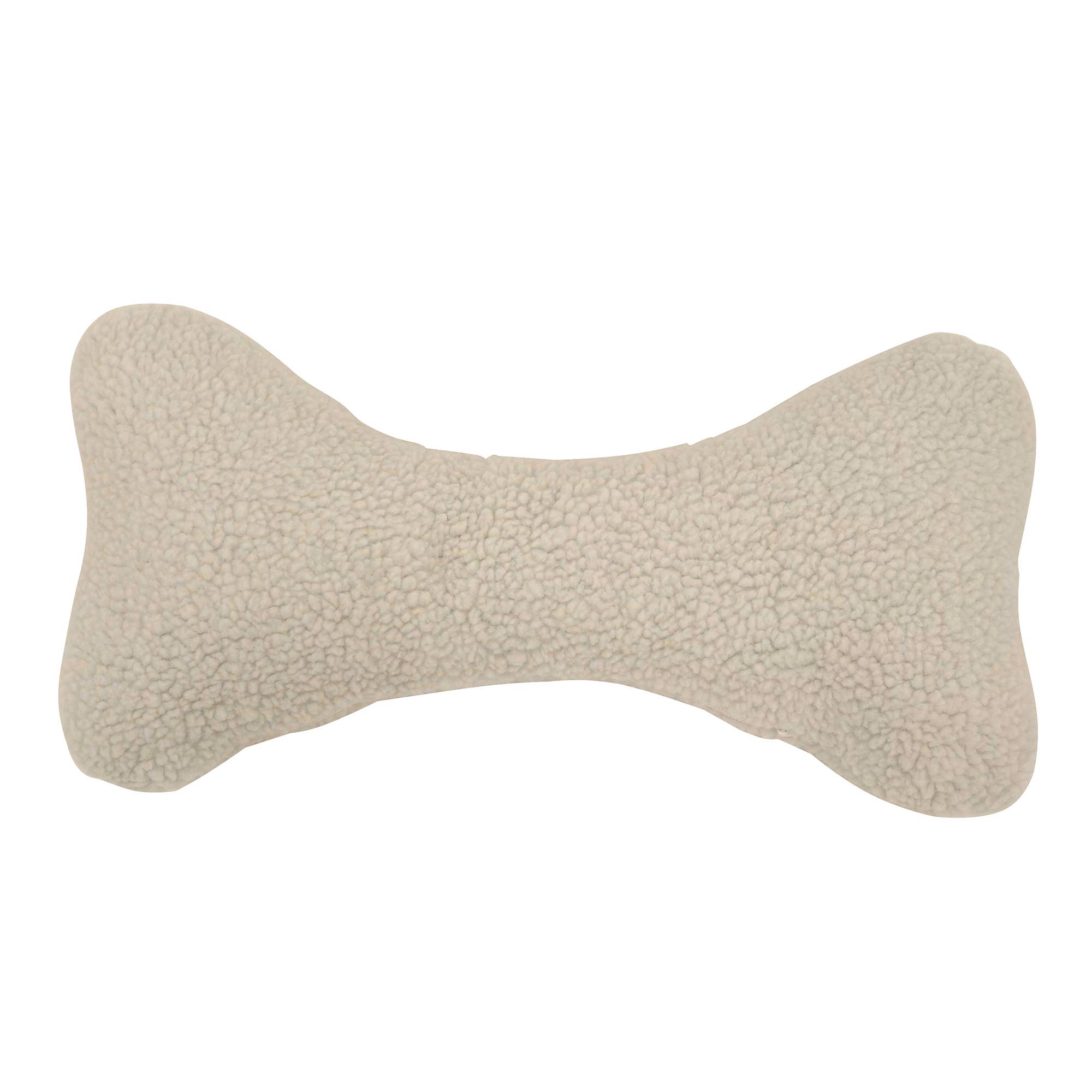Sherpa Bone Pillow Toy with Squeaker