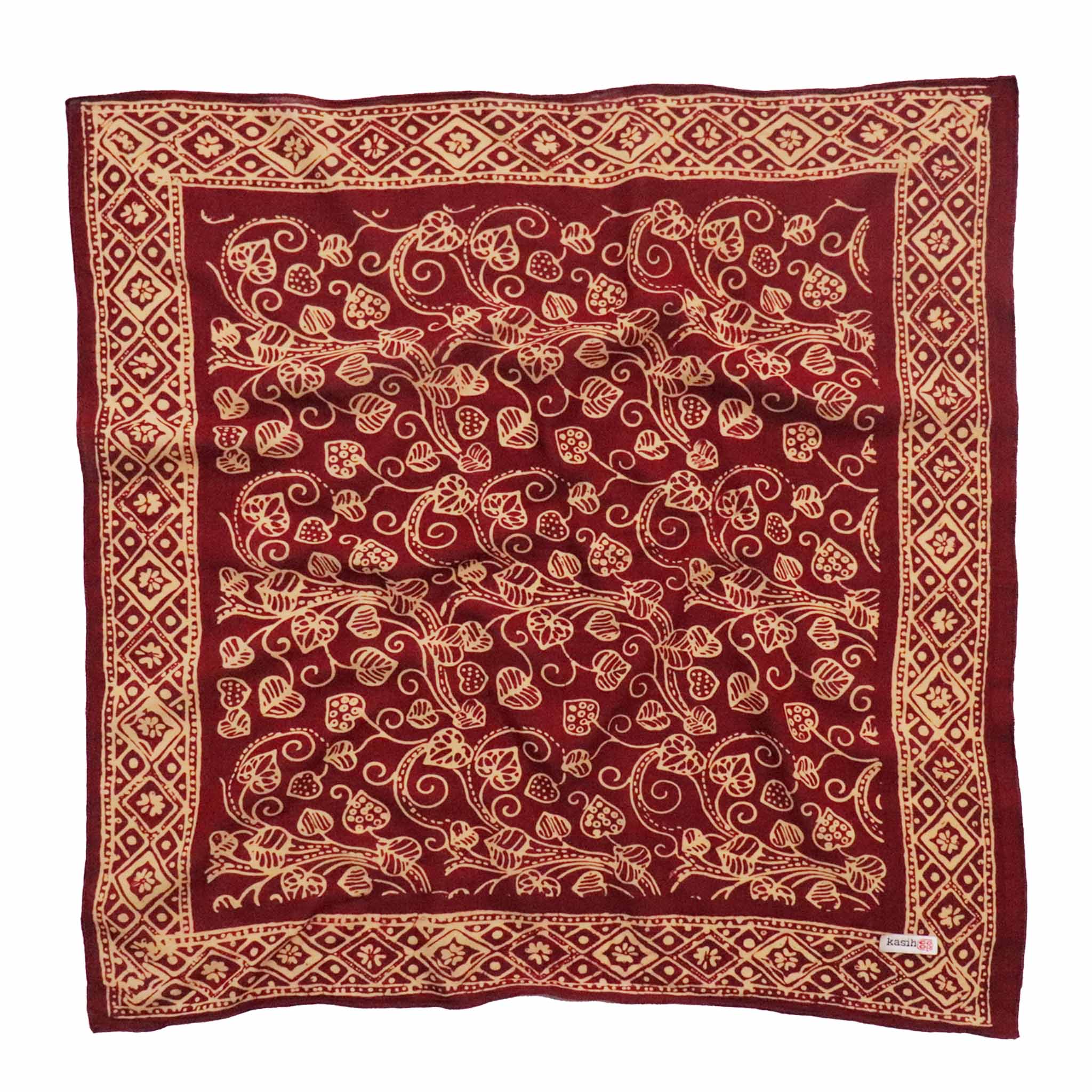 Batik Bandana-Charmed Canopy, Red