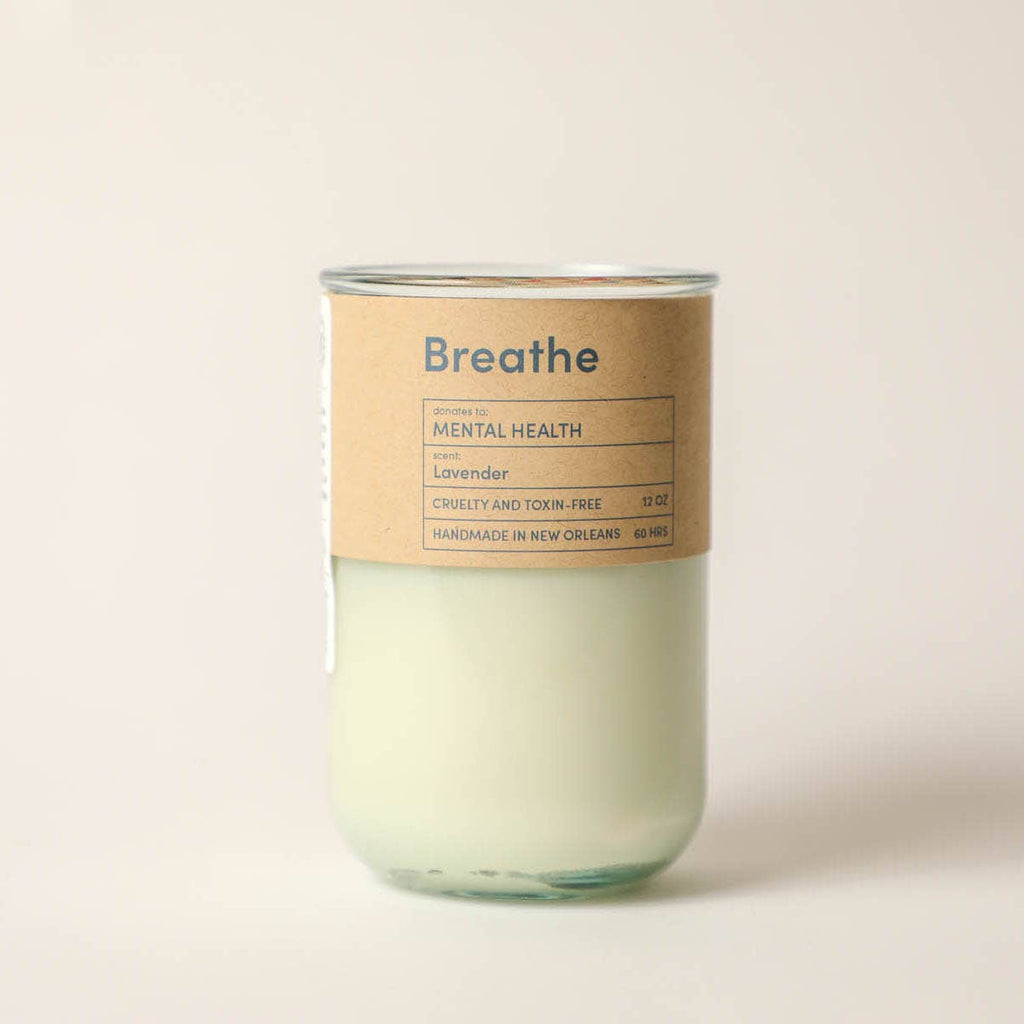 BREATHE – Lavender Mental Health Candle | 12 oz.