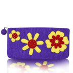 Red Three Flowers Attached Pencil Case