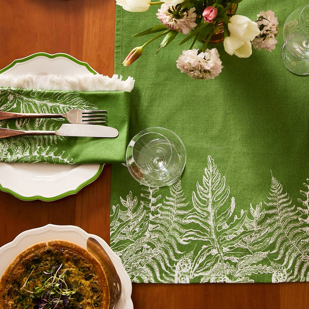 Spring Verde Table Runner: 16" x 108"