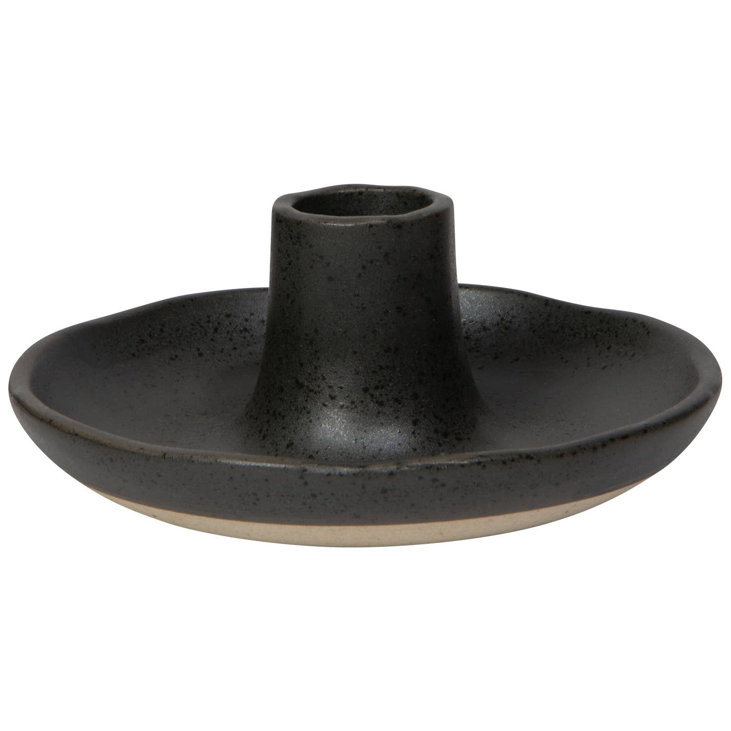 Lumina-Black Candle Holder
