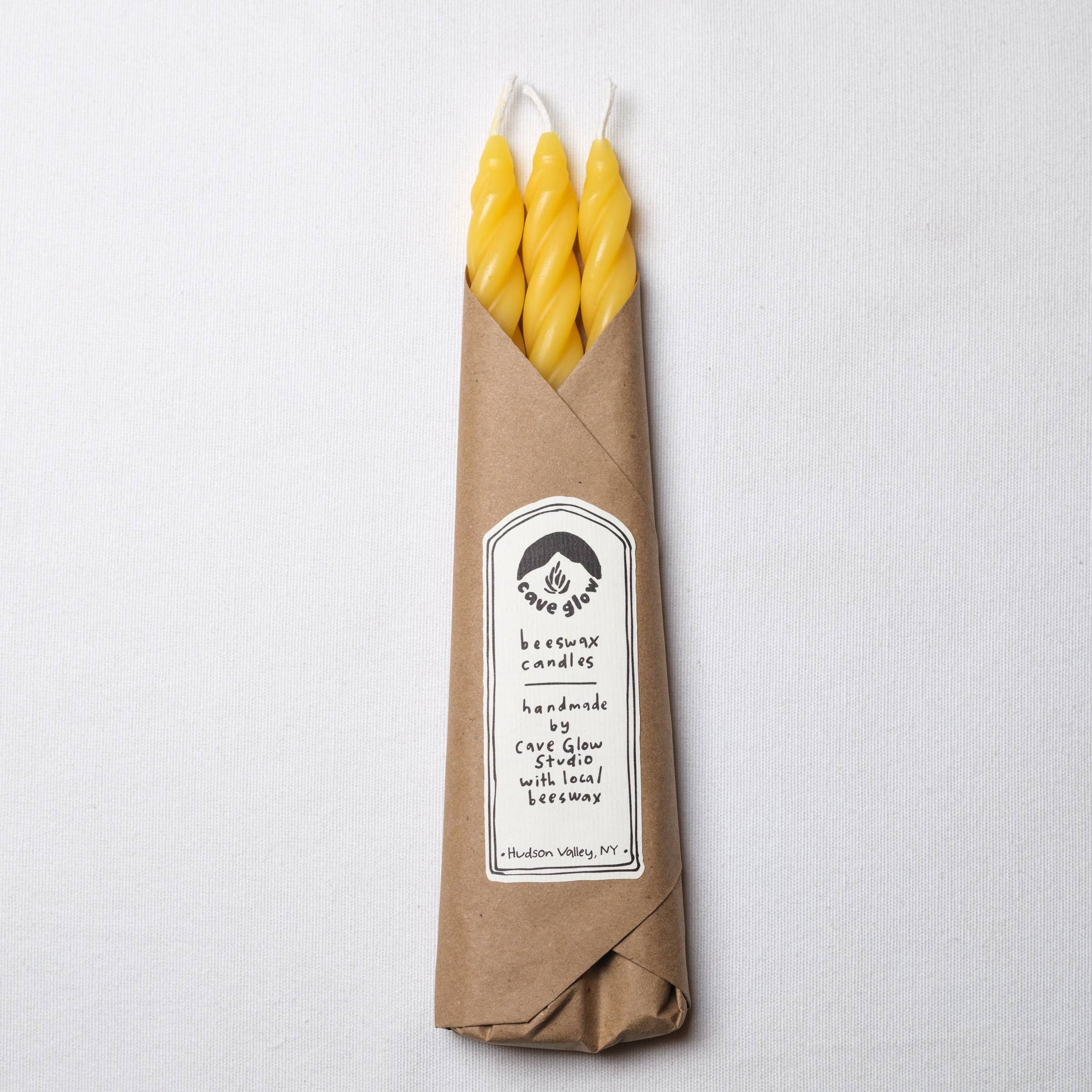 Pure Beeswax Spiral-Set of 3