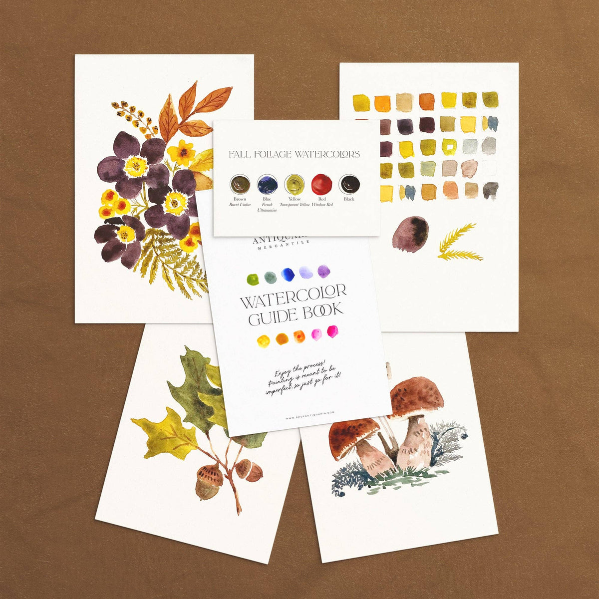 Woodland Botanicals Watercolor Painting Kit