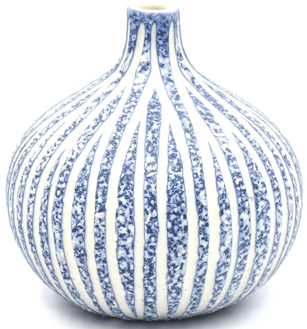 Blue Congo Tiny L – Handcrafted Porcelain Bud Vase