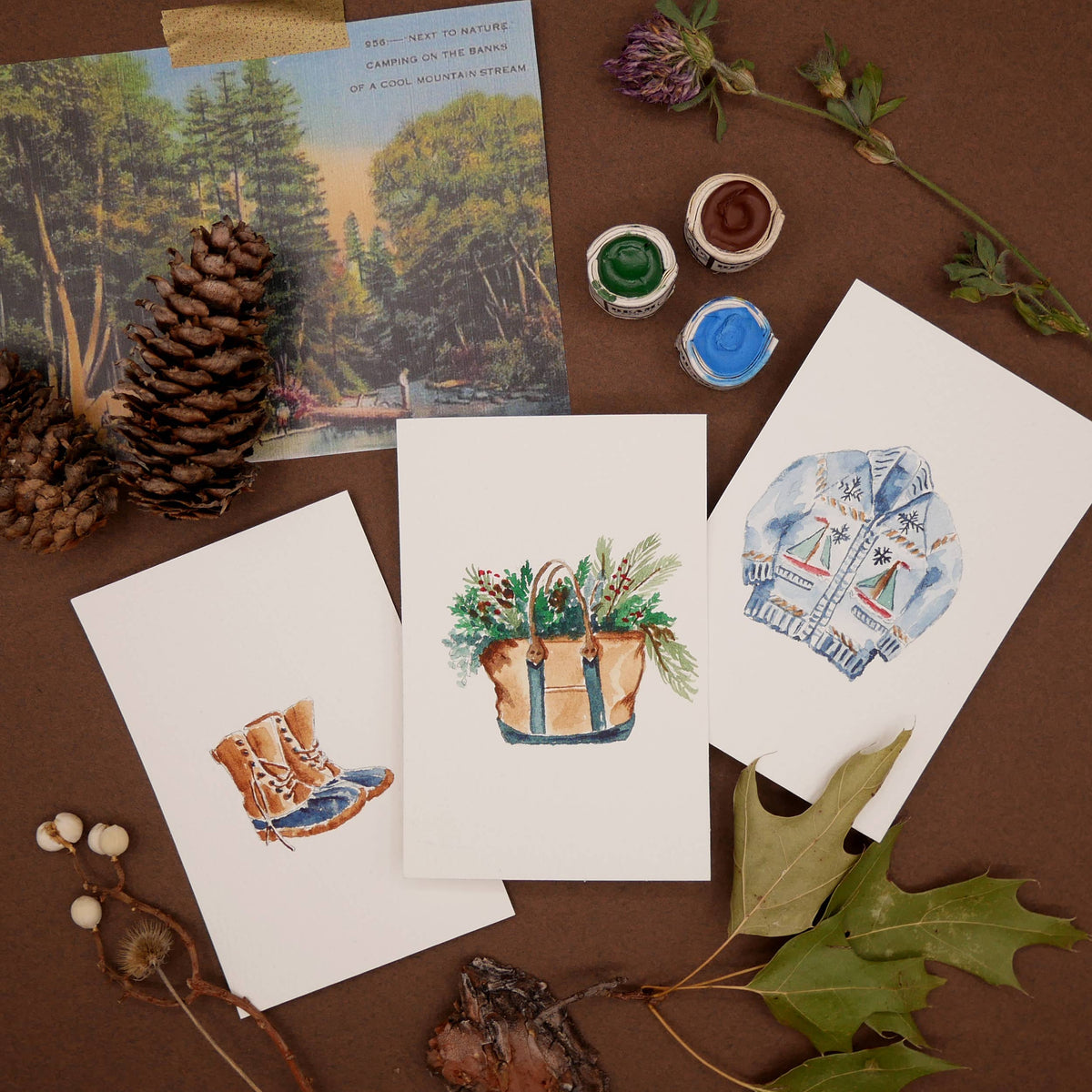 Mini Watercolor Kit - Woodland Forager