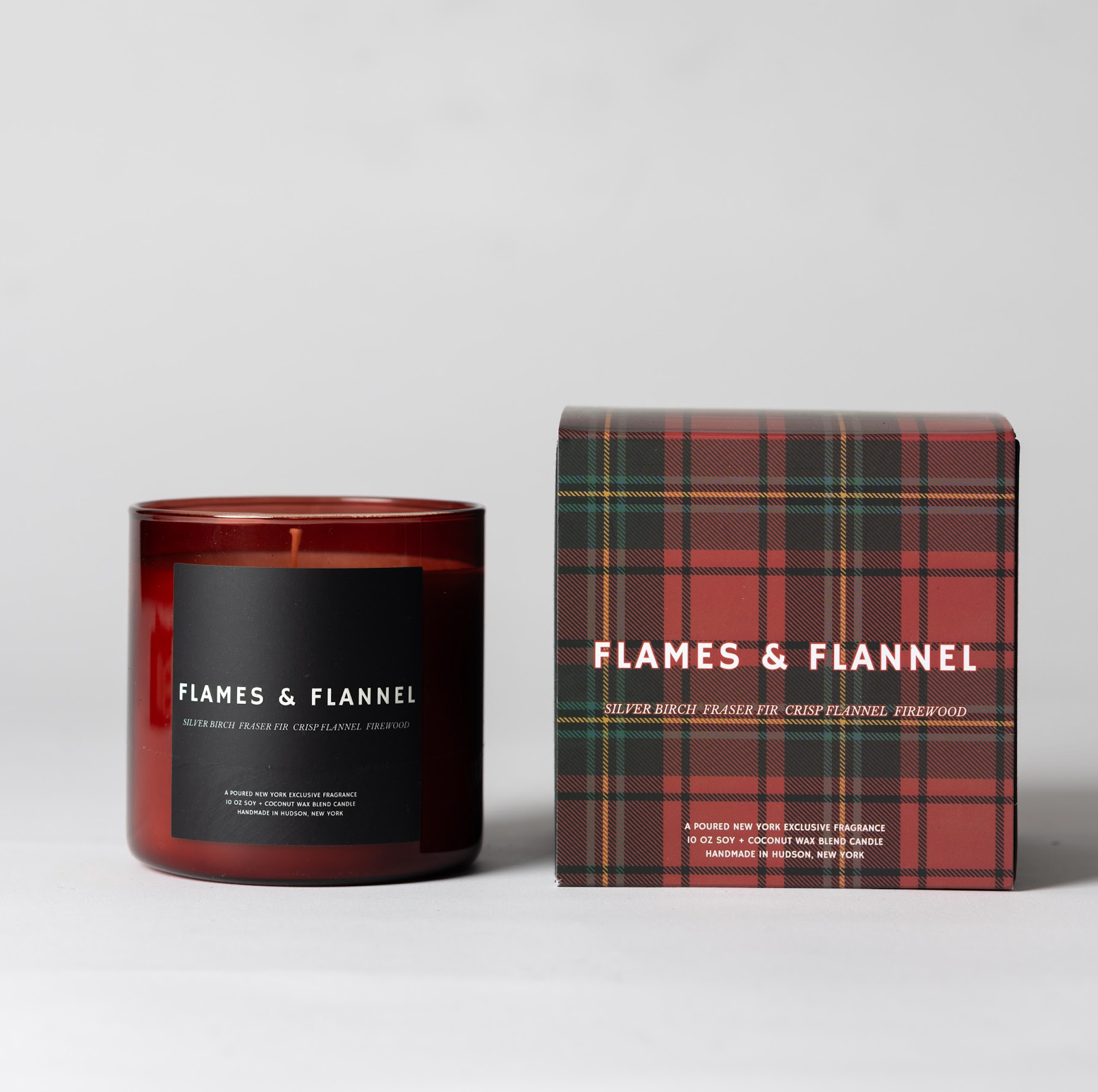 FLAMES & FLANNEL 10 oz. Soy Candle