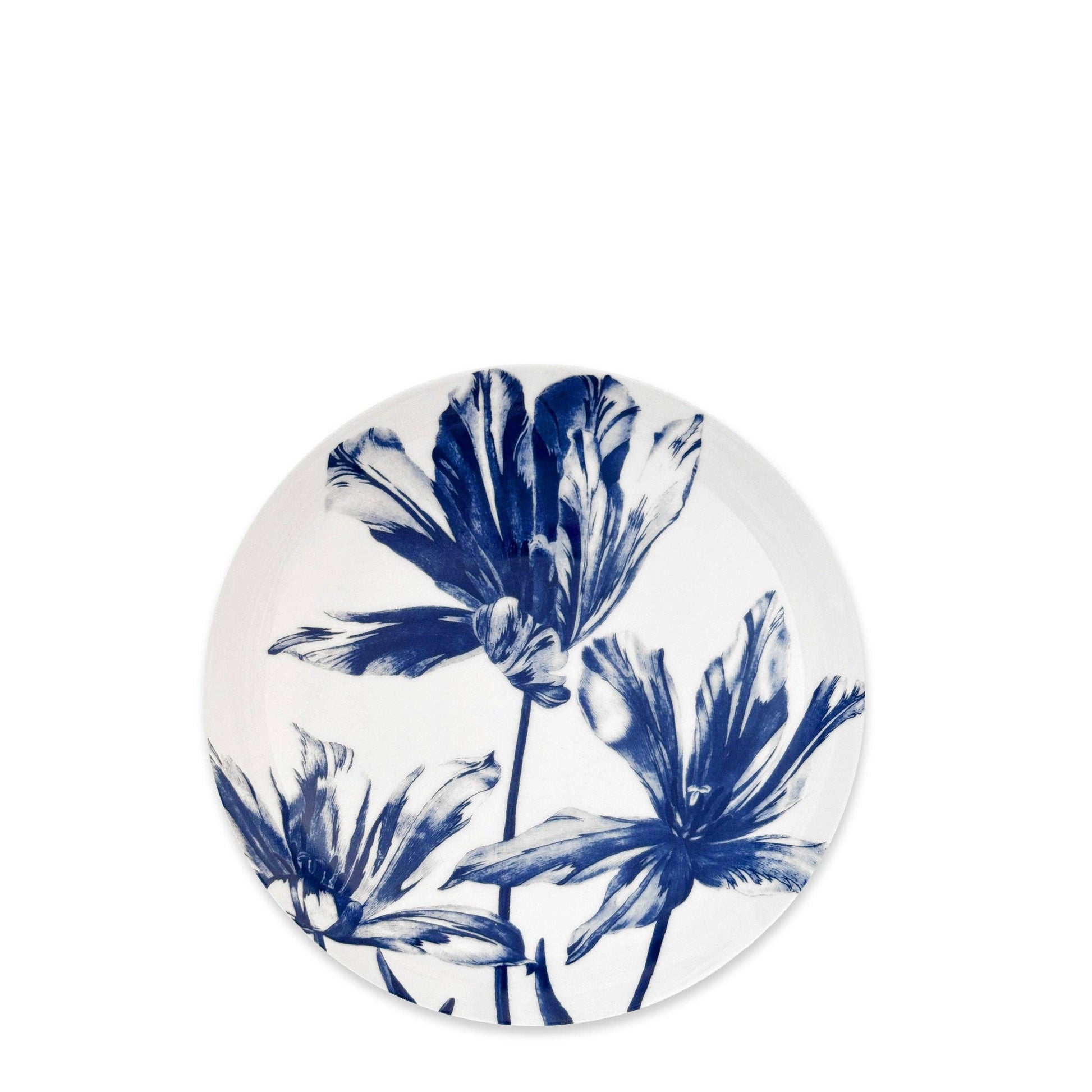 Tulip Entrée Bowl — Blue Floral