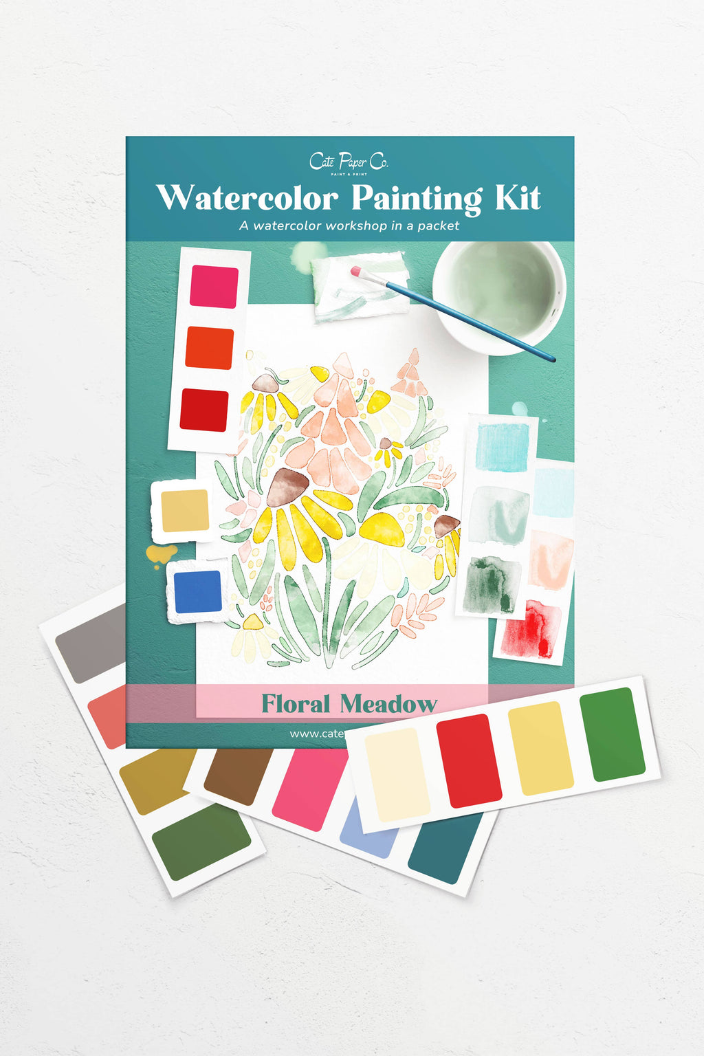 Floral Meadows – Watercolor Painting Kit