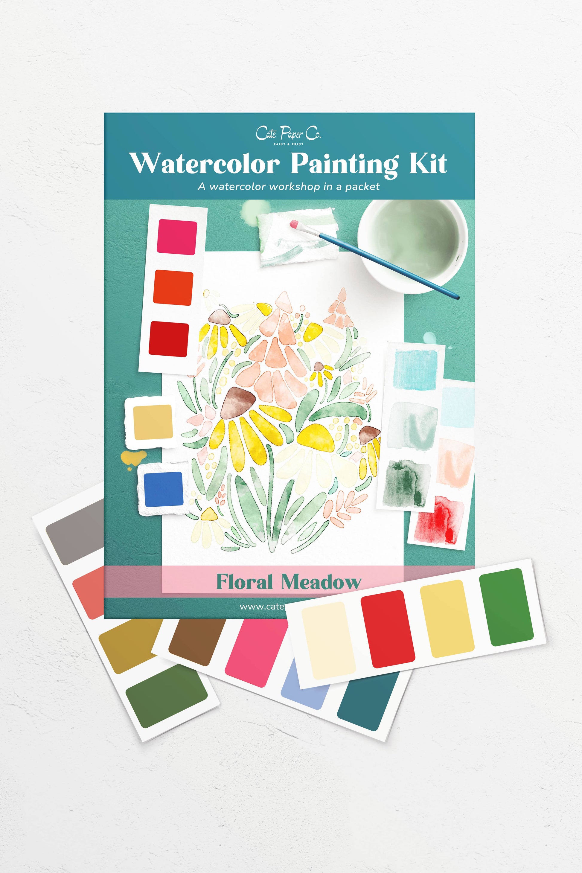 Floral Meadows – Watercolor Painting Kit