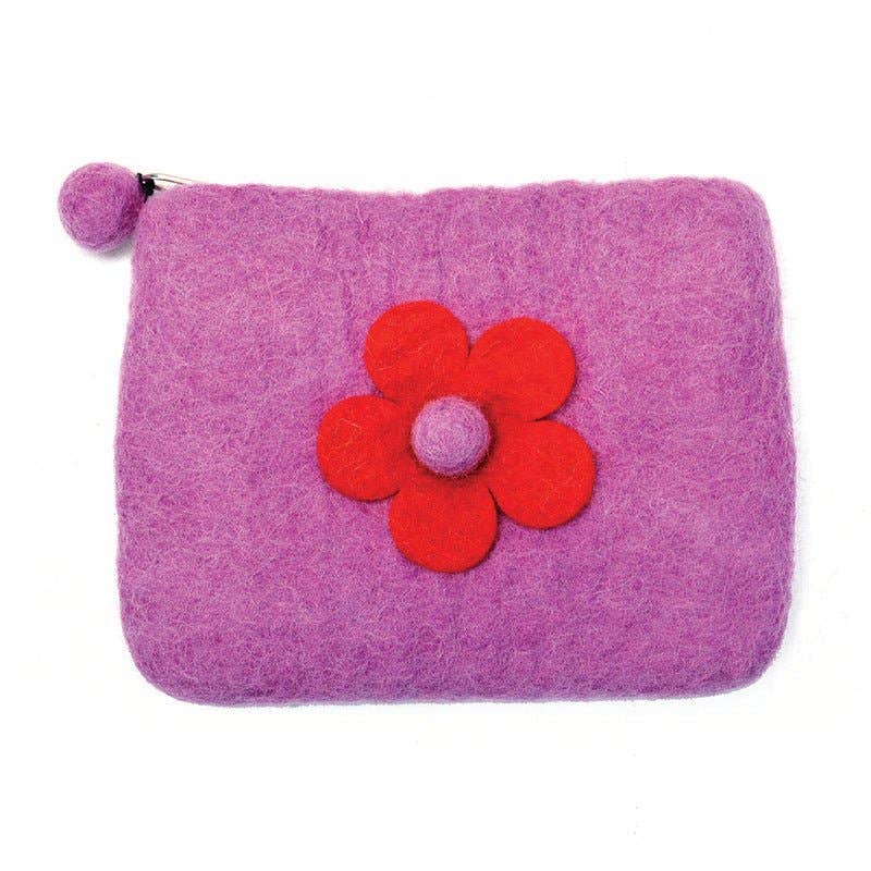 One Layer Flower Coin Purse: Assorted colors