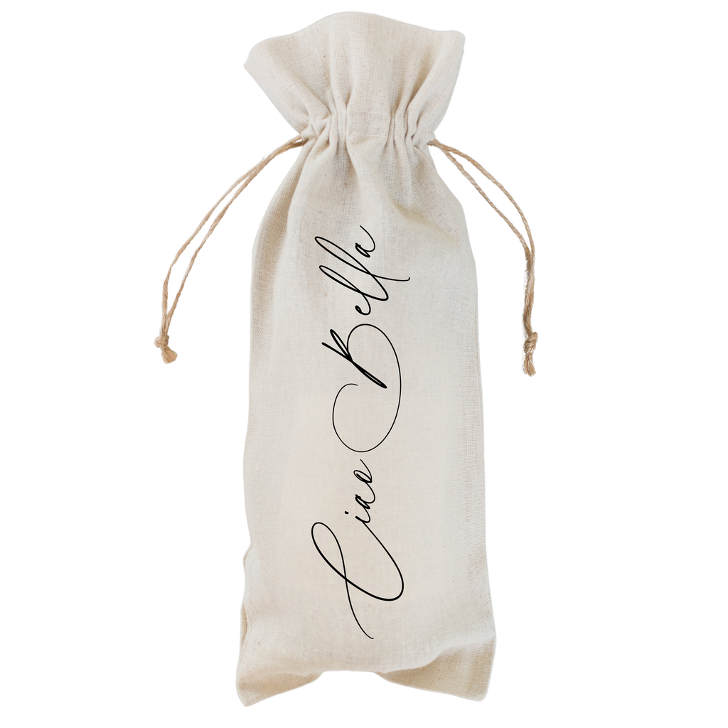 Ciao Bella Wine Bag: Natural Cotton/Linen