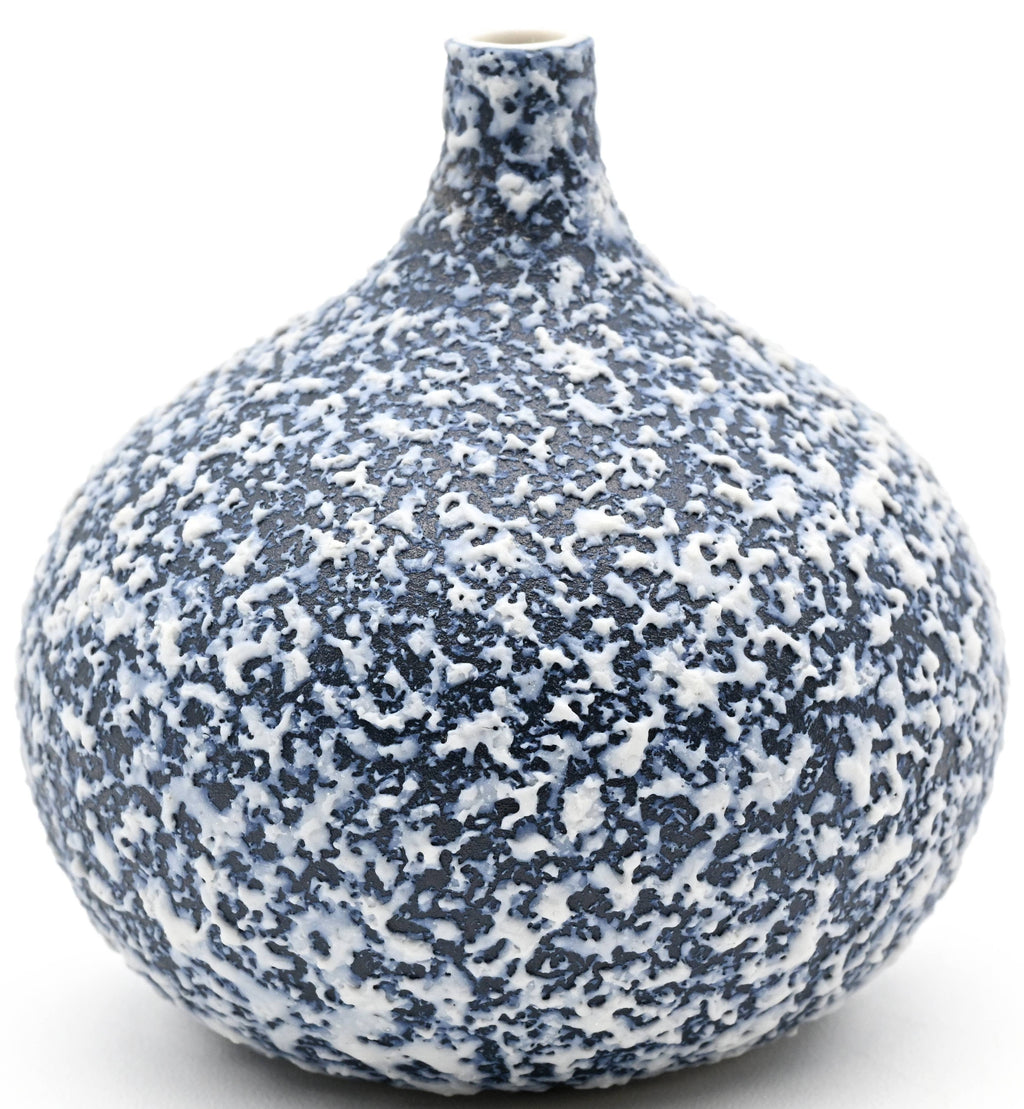 Congo Tiny Bud Vase — Handcrafted Porcelain, Blue