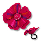 Big Flower With Beads Hair Band: Assorted Colors