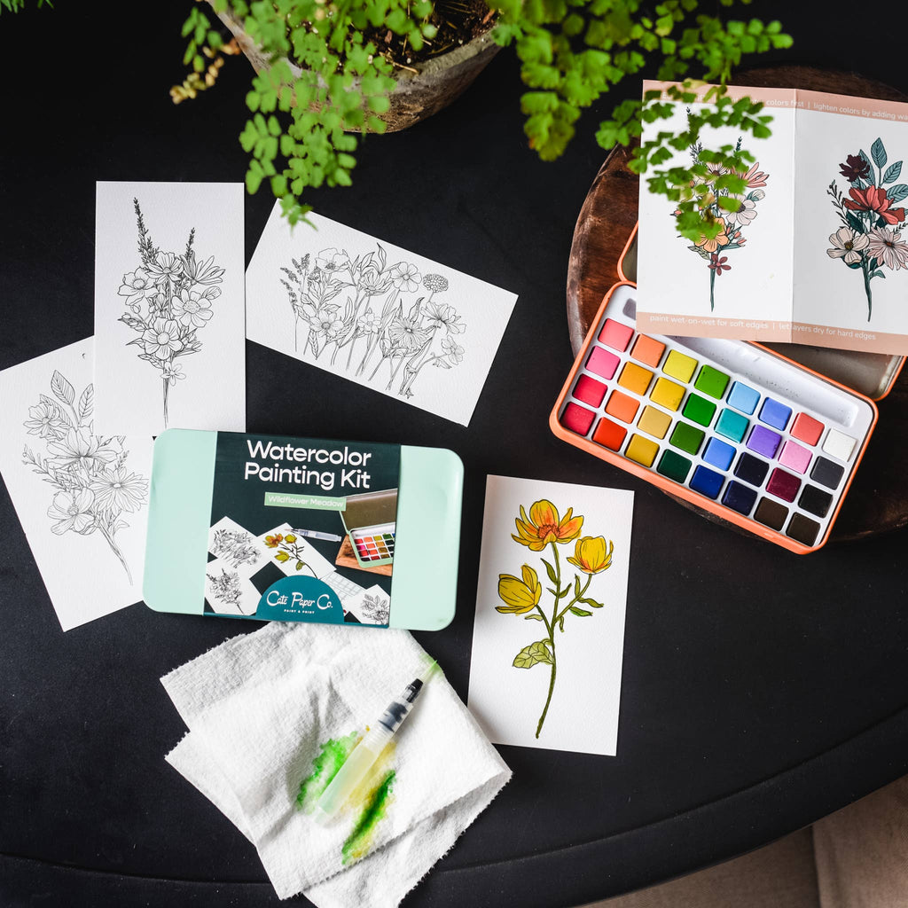 Wildflower Meadow – Watercolor Painting Kit