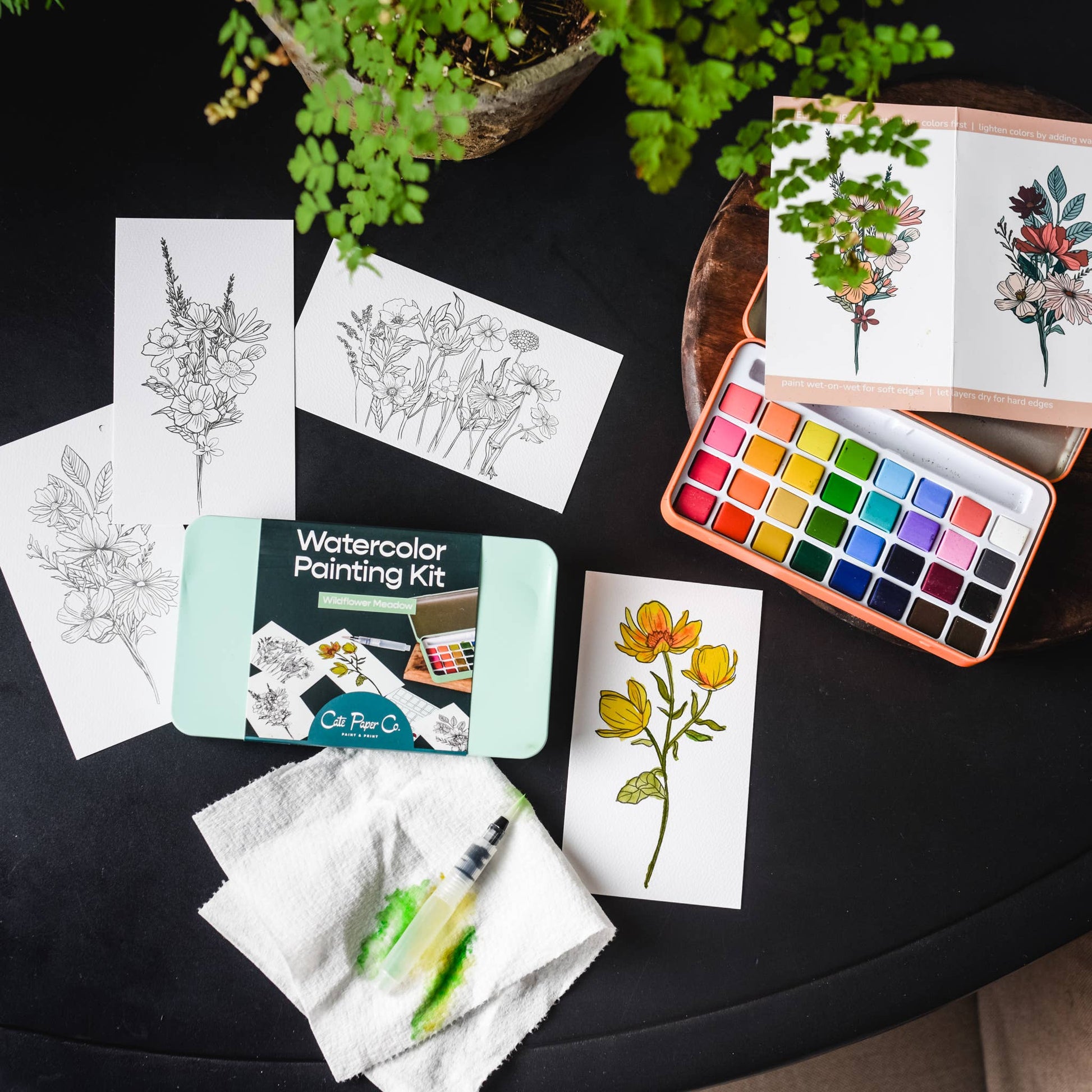 Wildflower Meadow – Watercolor Painting Kit